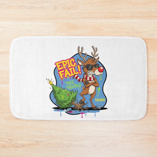 Item preview, Epic Fail Reindeer – Christmas Tree Disaster Comic Artwork designed and sold by MiszungART.