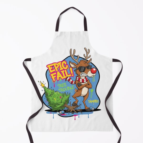 Item preview, Epic Fail Reindeer – Christmas Tree Disaster Comic Artwork designed and sold by MiszungART.