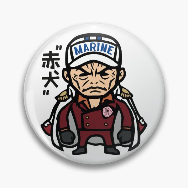 Item preview, admiral akainu sakazuki kanji funny sticker one piece designed and sold by Weelbein9.