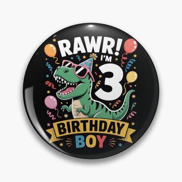 Item preview, 3 Year Old Boy 3rd Birthday Boy T Rex Dinosaur  designed and sold by MathisBellanger.