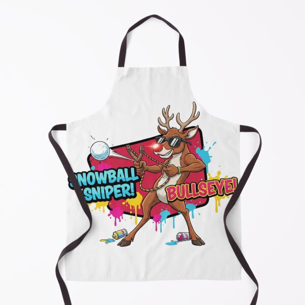 Item preview, Snowball Sniper Reindeer – Bullseye Winter Battle Comic Art designed and sold by MiszungART.