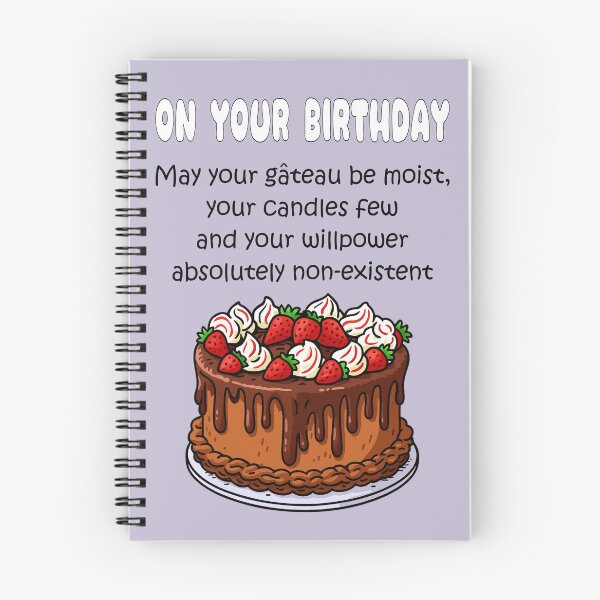 Item preview, May your gateau be moist on your birthday! designed and sold by Happyoninside.