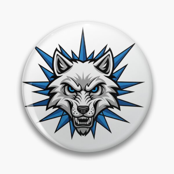 Item preview, Aggressive Wolf Face Mascot- Wild Canine Design designed and sold by Raju2018.