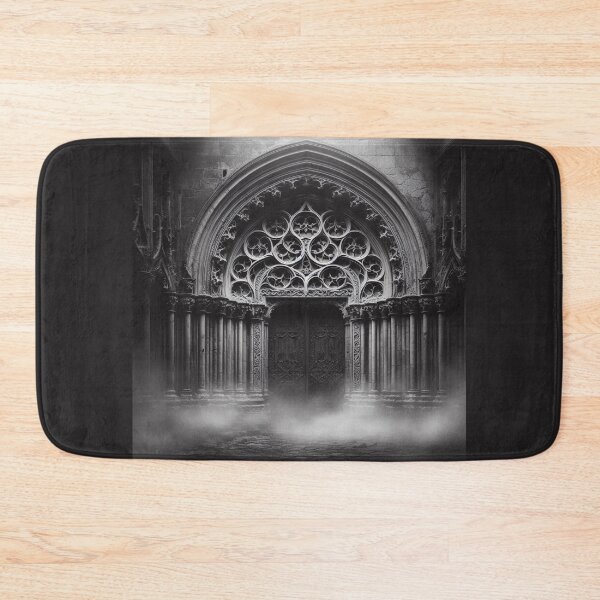 Item preview, Gothic Portal in Black & White – Dark Fine Art Architecture designed and sold by Roberta Calabrese.