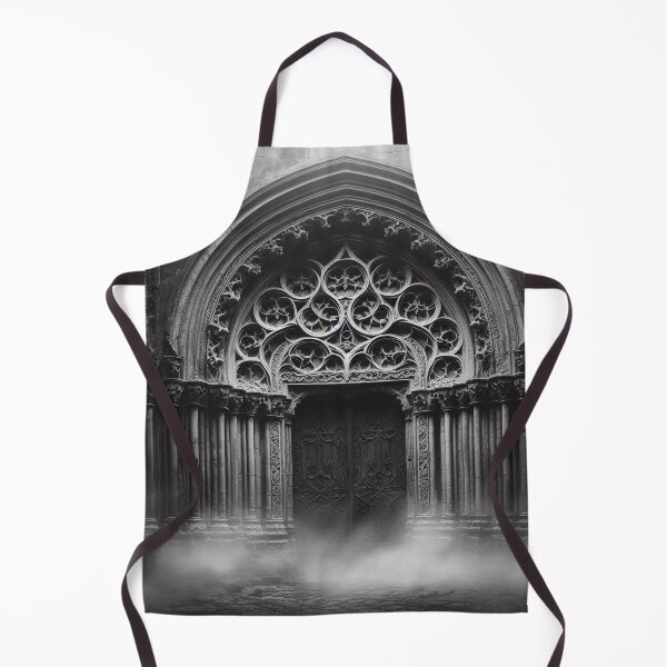 Item preview, Gothic Portal in Black & White – Dark Fine Art Architecture designed and sold by Roberta Calabrese.
