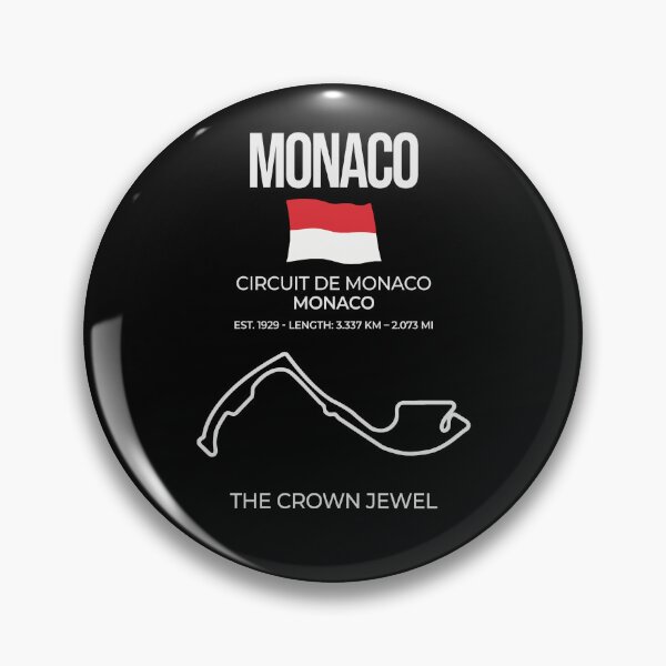 Item preview, Monaco Circuit Track Map – Minimalist Street Circuit Outline  designed and sold by 365CarMods Official.