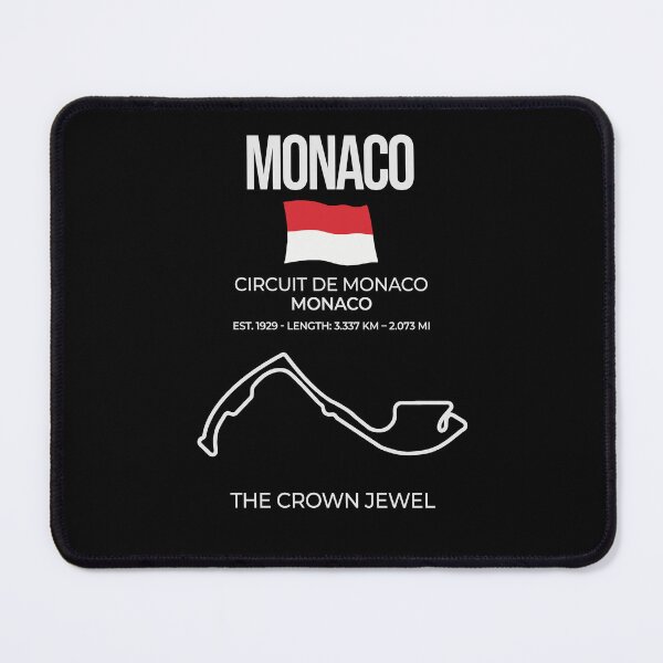Item preview, Monaco Circuit Track Map – Minimalist Street Circuit Outline designed and sold by 365CarMods Official.