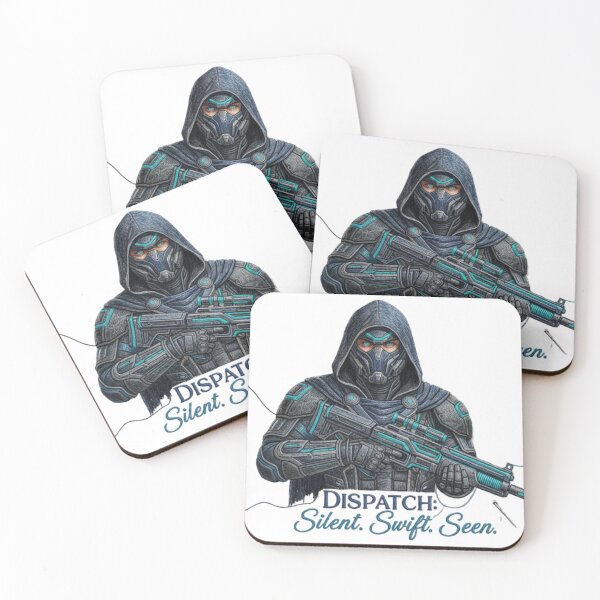 Item preview, Dispatch Game Character – Embroidered Tactical Stealth Art, Silent, Swift, Seen: Dispatch Game Opera designed and sold by Gurjeetpixelart.
