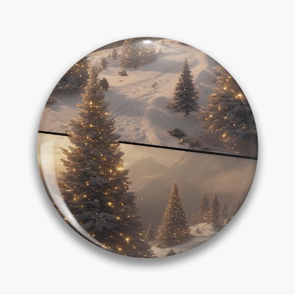 Item preview, Winter landscape with glittering Christmas trees designed and sold by Mianku | Für das Leben.