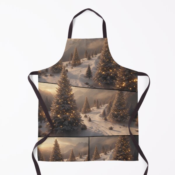 Item preview, Winter landscape with glittering Christmas trees designed and sold by Mianku | Für das Leben.