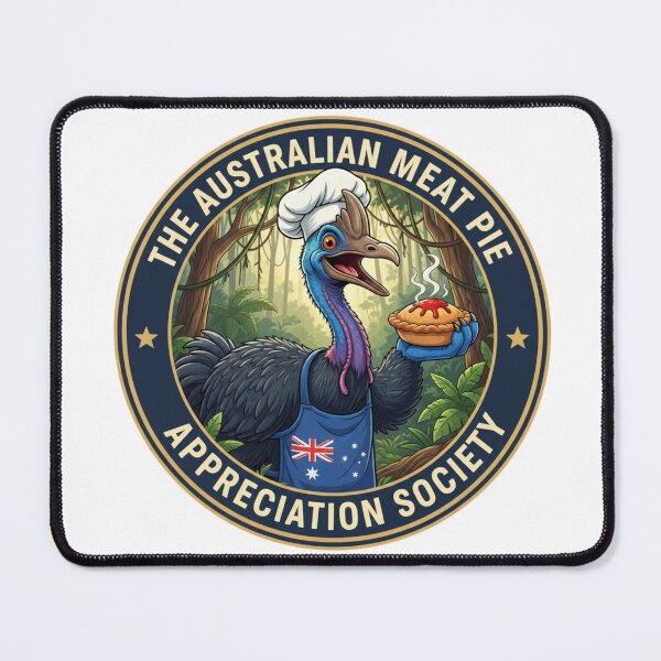 Item preview, The Meat Pie Cassowary designed and sold by The Australian Meat Pie Appreciation Society.