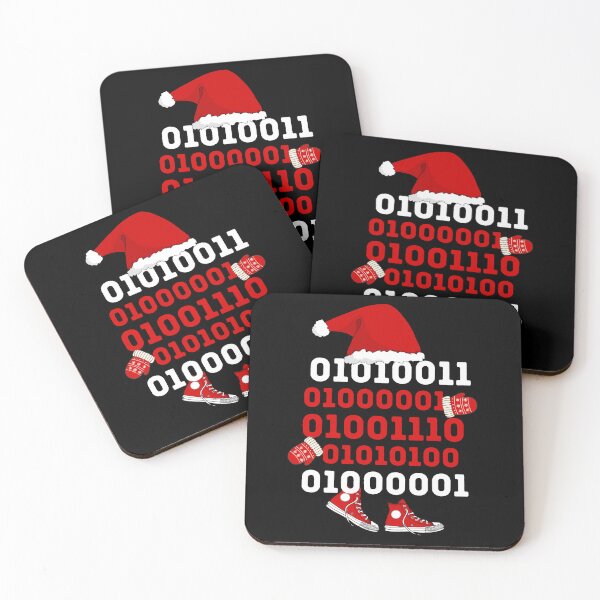Item preview, Santa Binary Code Christmas Design designed and sold by Meandmyshop.