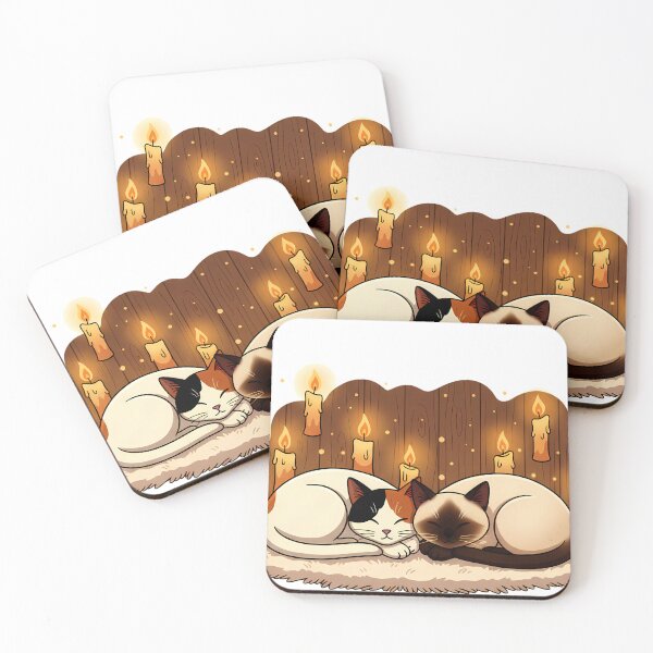 Item preview, Candlelight Cat Nap – Cozy Winter Companions designed and sold by meesub.