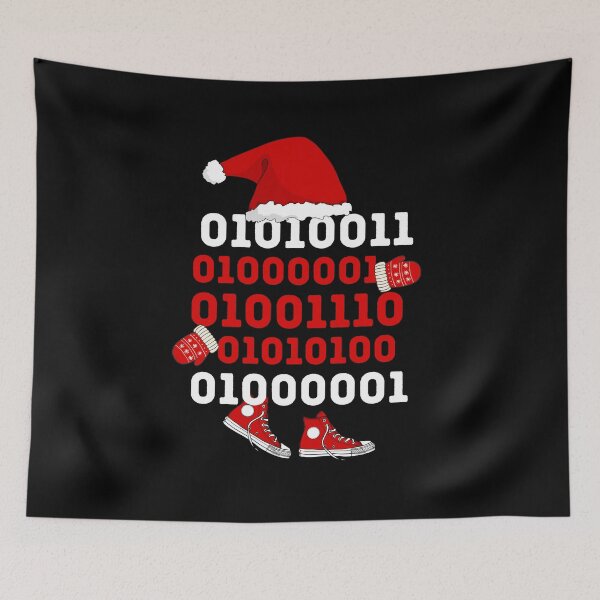 Item preview, Santa Binary Code Christmas Design designed and sold by Meandmyshop.