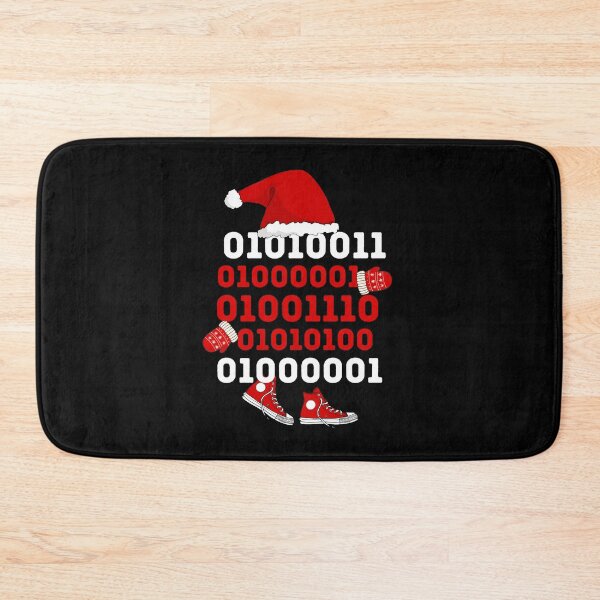 Item preview, Santa Binary Code Christmas Design designed and sold by Meandmyshop.