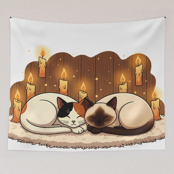 Item preview, Candlelight Cat Nap – Cozy Winter Companions designed and sold by meesub.
