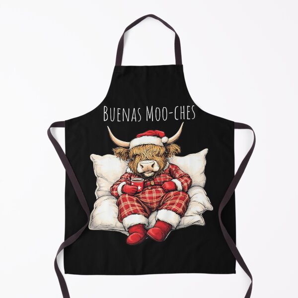 Item preview, Highland Cow Christmas Pun Cozy Mooches Holiday Art designed and sold by MTJ-Mushrooms.