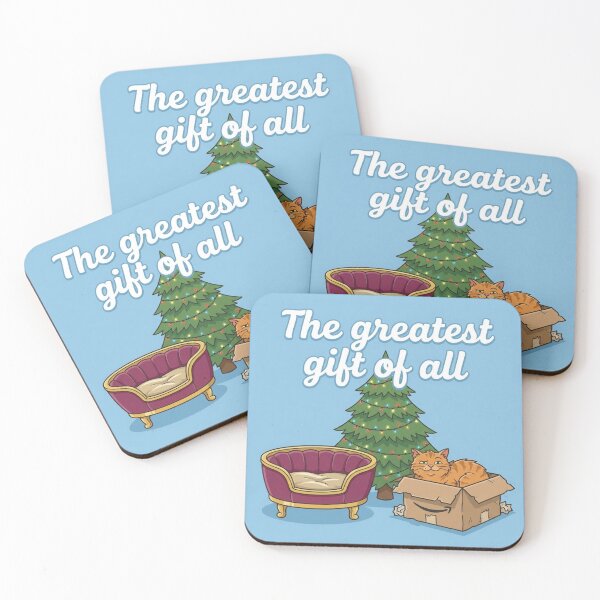 Artikelvorschau, The Greatest Gift of All – Christmas Cat Tee entworfen und verkauft von Aeboz Studio.