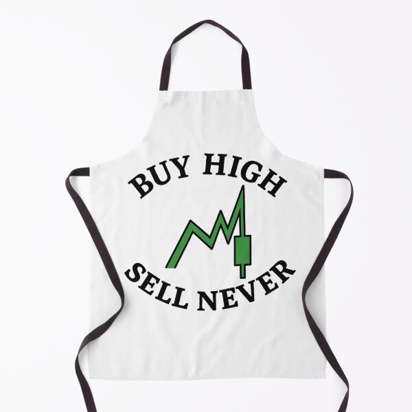 Item preview, Buy High Sell Never – Ultimate Trader Copium Badge designed and sold by techy-rrr.