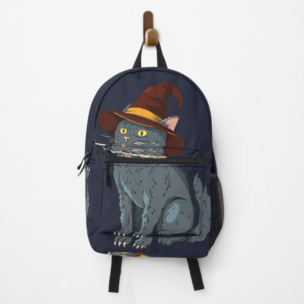 Item preview, Magical Wizard Cat with Witch Hat and Wand designed and sold by Mariia Berezhna.