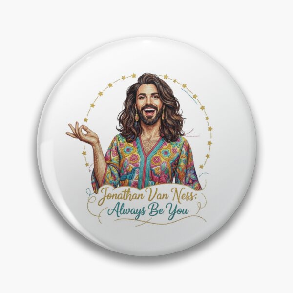 Item preview, Jonathan Van Ness "Always Be You" – Embroidered print JVN Fan Art designed and sold by Gurjeetpixelart.
