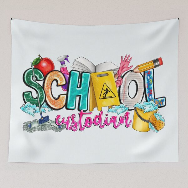Item preview, School Custodian Apparel & Home Decor – Gifts for Janitors & Essential Workers designed and sold by Compass and a Camera.