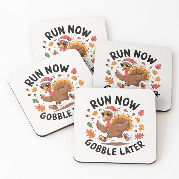 Item preview, Run Now Gobble Later Running Funny Thanksgiving Turkey Trot designed and sold by DoodleUrban.