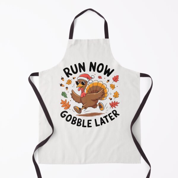 Item preview, Run Now Gobble Later Running Funny Thanksgiving Turkey Trot designed and sold by DoodleUrban.