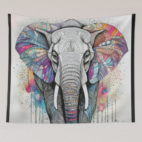 Item preview, Pachyderm Doodle designed and sold by WrightDesignsUS.