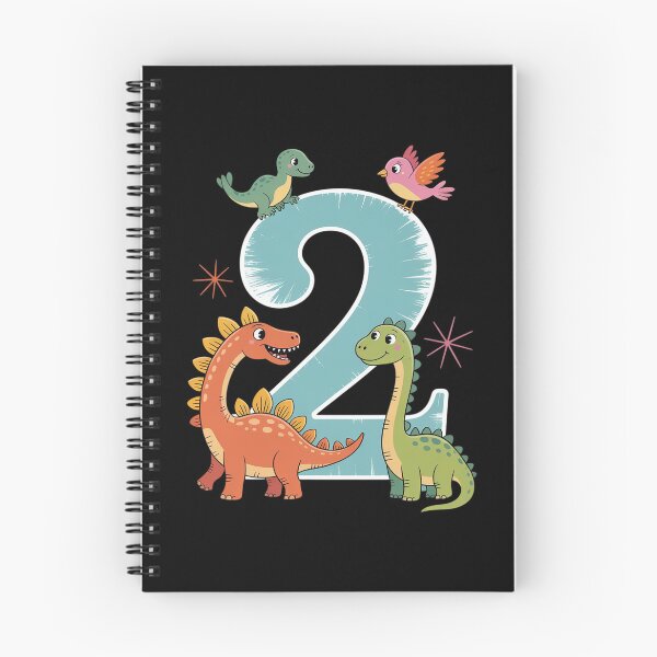 Item preview, Kids 2nd Birthday Dinosaurs 2 Years Old Bday Toddler Boys Kids  designed and sold by lilLilaBatArt.