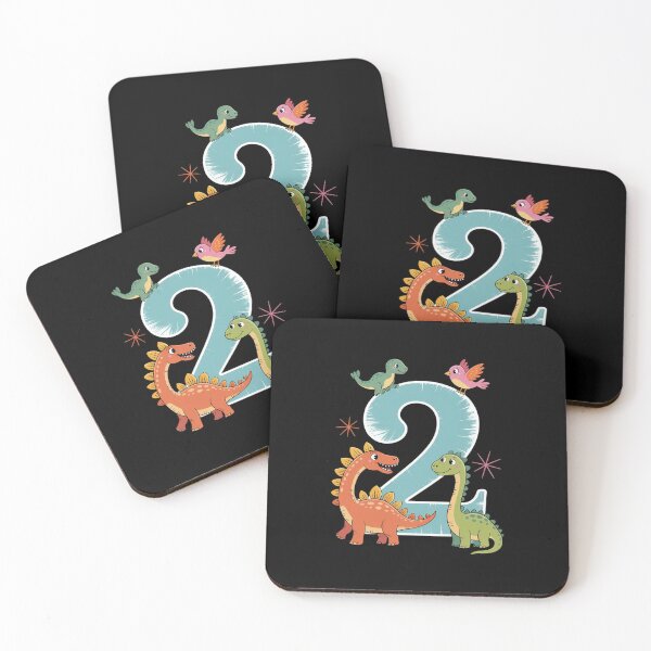 Item preview, Kids 2nd Birthday Dinosaurs 2 Years Old Bday Toddler Boys Kids  designed and sold by lilLilaBatArt.