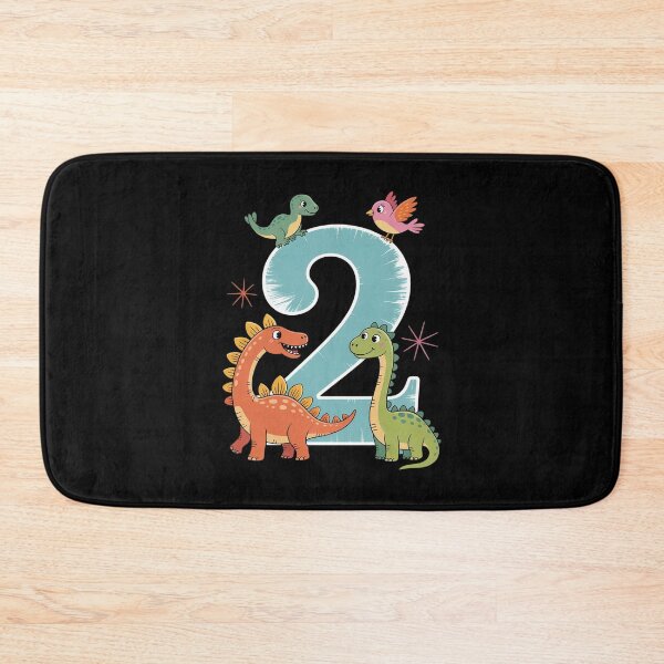 Item preview, Kids 2nd Birthday Dinosaurs 2 Years Old Bday Toddler Boys Kids  designed and sold by lilLilaBatArt.