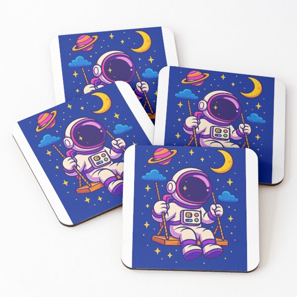 Item preview, Astronaut Swinging in Space Under Stars designed and sold by MIArt Studio.