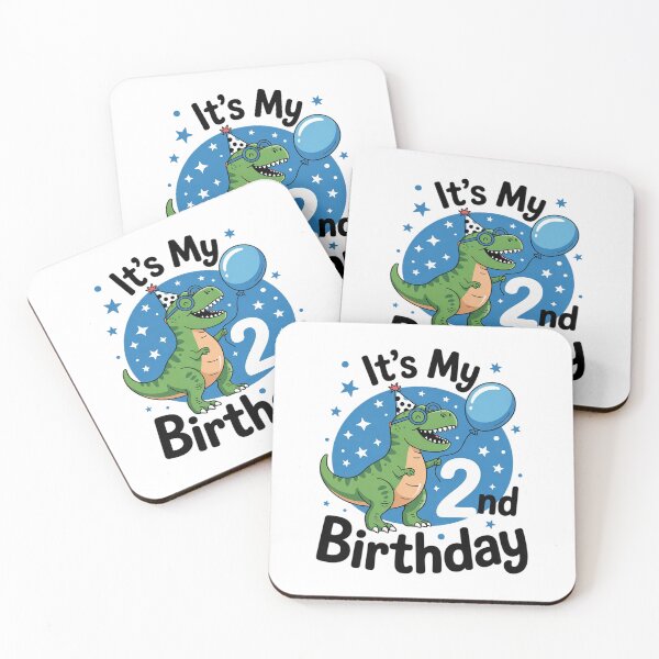 Item preview, Kids 2nd Birthday Kids Dinosaur 2 Years Old Dino T Rex Boys Girls  designed and sold by BeetleMalon.