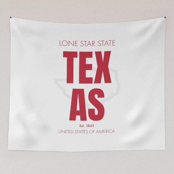 Item preview, TEXAS TRAVEL ART – Modern Typographic Travel Design designed and sold by MarkedArtPrints.