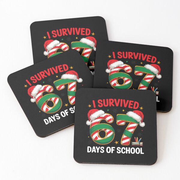 Item preview, I Survived Sixty Seven Days School Candy Cane Fun designed and sold by nojany.