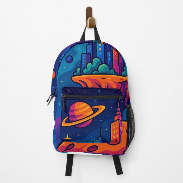 Item preview, Futuristic City on Glowing Space Planet designed and sold by MIArt Studio.