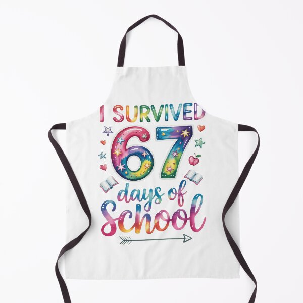 Item preview, I Survived Sixty Seven Days School Rainbow Pastel Glow designed and sold by nojany.