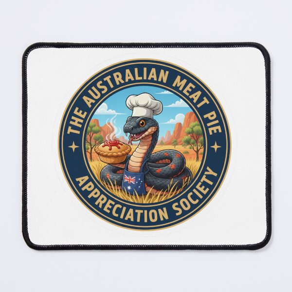 Item preview, The Meat Pie Red-bellied Black Snake designed and sold by The Australian Meat Pie Appreciation Society.