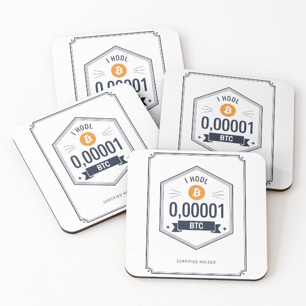 Item preview, I HODL BTC Certified Holder - Bitcoin Badge designed and sold by cabana.space.