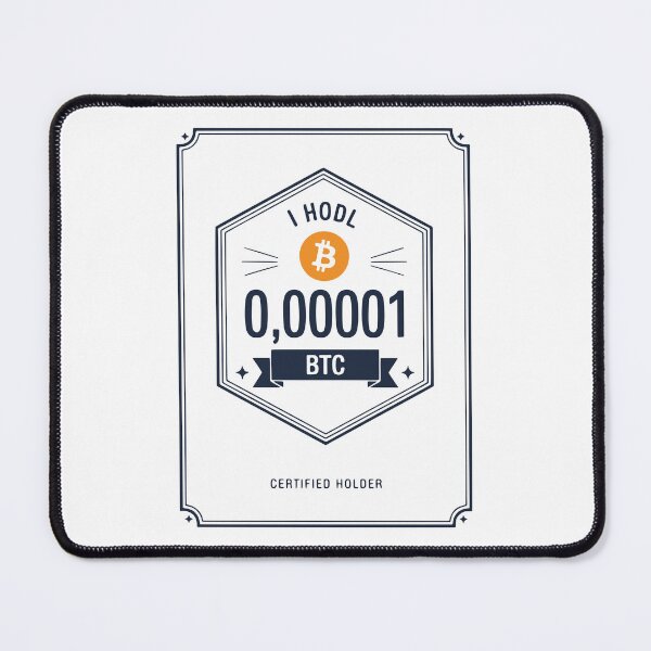 Item preview, I HODL BTC Certified Holder - Bitcoin Badge designed and sold by cabana.space.