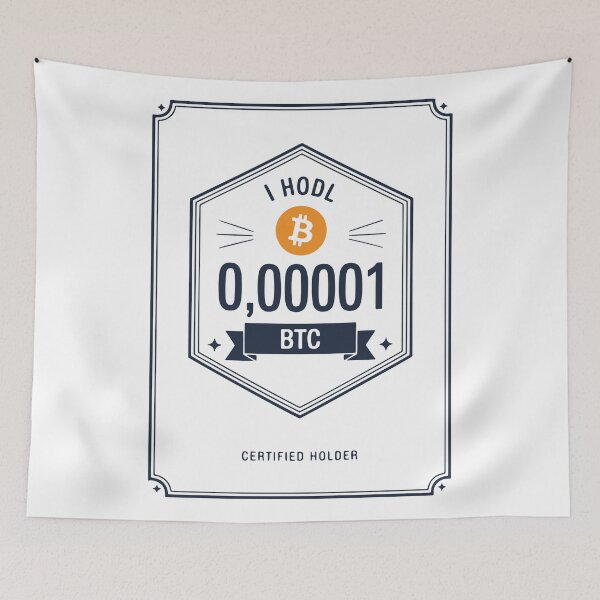 Item preview, I HODL BTC Certified Holder - Bitcoin Badge designed and sold by cabana.space.
