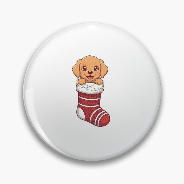 Item preview, Golden Retriever Puppy in Crochet Christmas Stocking - Dog Lovers designed and sold by The Real Life Symphony.