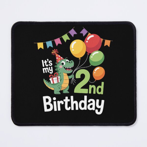 Item preview, Kids It's My 2nd Birthday T-Rex Dinosaur Birthday Party Kids  designed and sold by BeetleMalon.