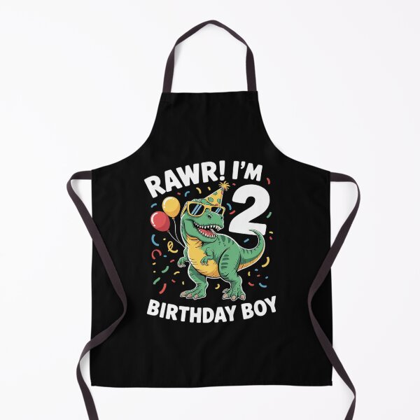 Item preview, Kids Rawr Im 2 Birthday Boy Dinosaur 2nd Bday Party Boys Kids designed and sold by lilLilaBatArt.