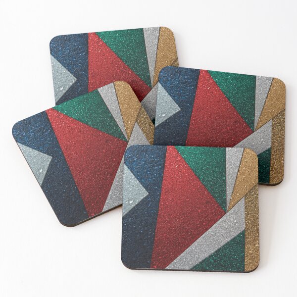 Item preview, Festive Metallic Geometric Abstract designed and sold by Harmonic_Layers.