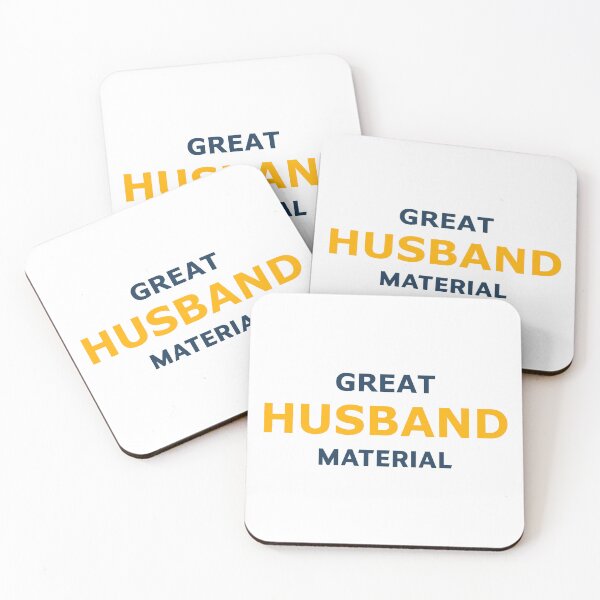 Item preview, Great Husband Material – Bold Funny Typography Design designed and sold by RedCircleArt.
