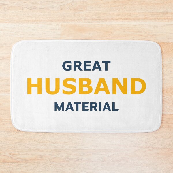 Item preview, Great Husband Material – Bold Funny Typography Design designed and sold by RedCircleArt.