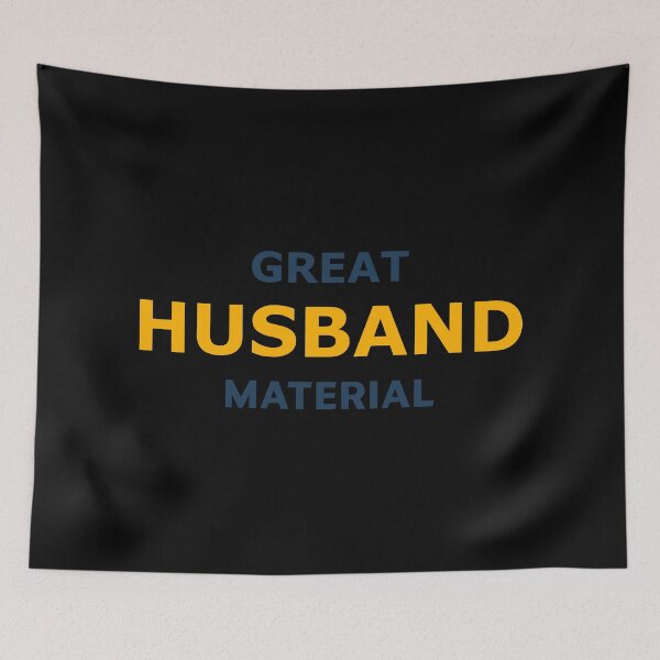 Item preview, Great Husband Material – Bold Funny Typography Design designed and sold by RedCircleArt.