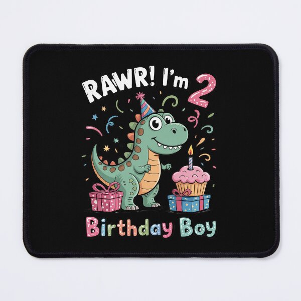 Item preview, Kids Rawr Im 2 Dinosaur Birthday Boy Cute 2nd Bday Trex Boys Kids designed and sold by BeetleMalon.